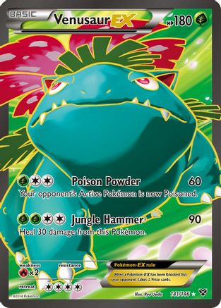 Venusaur EX (141 Full Art) (141/146) [XY Base Set] Holofoil - Ultra Rare
