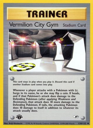 Vermilion City Gym (120/132) [Gym Heroes] 1st Edition - Uncommon
