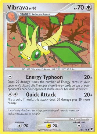 Vibrava (53/111) [Rising Rivals] Reverse Holofoil - Uncommon
