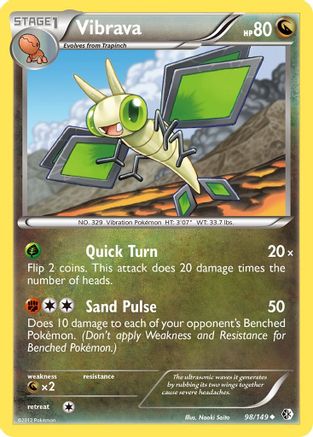 Vibrava (98/149) [Boundaries Crossed] Reverse Holofoil - Uncommon