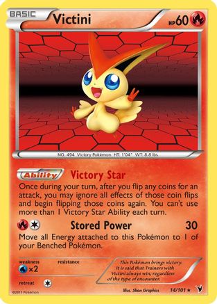 Victini (14/101) [Noble Victories] Holofoil - Holo Rare