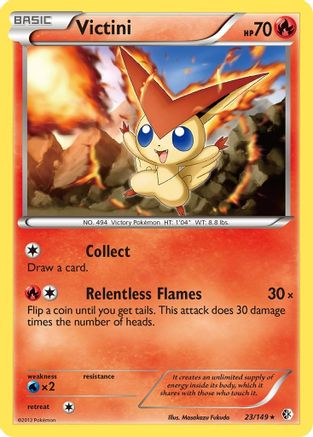 Victini (23/149) [Boundaries Crossed] Reverse Holofoil - Rare