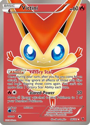 Victini (98 Full Art) (98/101) [Noble Victories] Holofoil - Ultra Rare