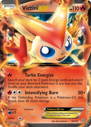 Victini EX (18/135) [Plasma Storm] Holofoil - Ultra Rare
