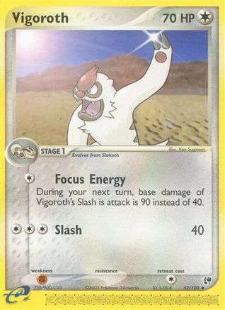 Vigoroth (52/100) [Sandstorm] Reverse Holofoil - Uncommon