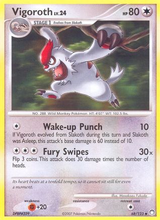 Vigoroth (68/123) [Mysterious Treasures] - Uncommon