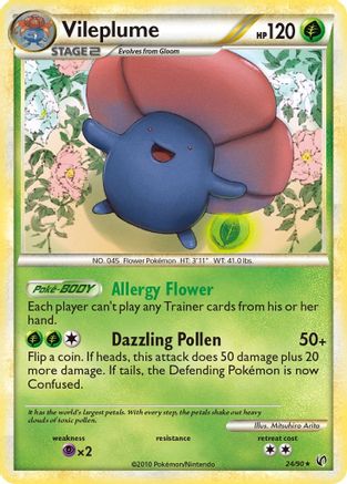 Vileplume (24/90) [Undaunted] - Rare