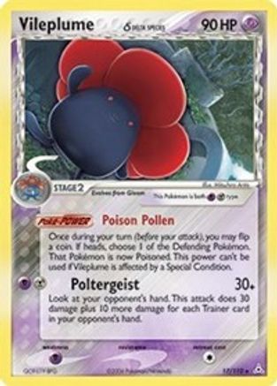 Vileplume (Delta Species) (017/110) [Holon Phantoms] Reverse Holofoil - Holo Rare