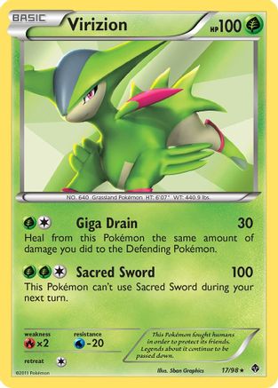 Virizion (17/98) [Emerging Powers] Holofoil - Holo Rare