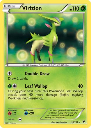 Virizion (13/101) [Noble Victories] Holofoil - Holo Rare