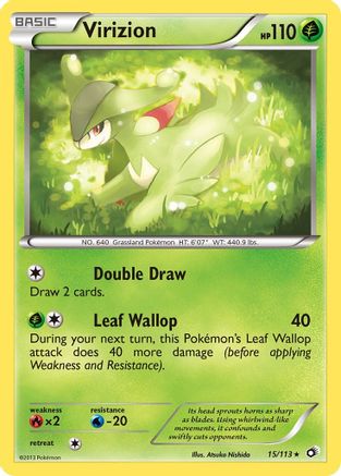 Virizion (015/113) [Legendary Treasures] Reverse Holofoil - Holo Rare