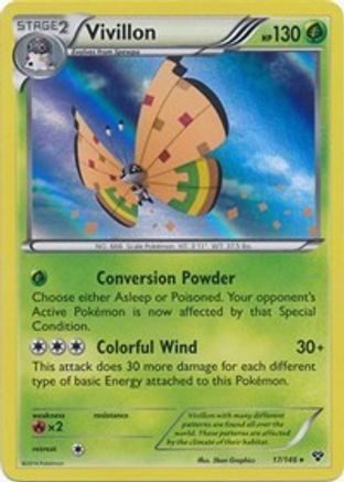 Vivillon (High Plains [Orange]) [XY Base Set] Holofoil - Holo Rare
