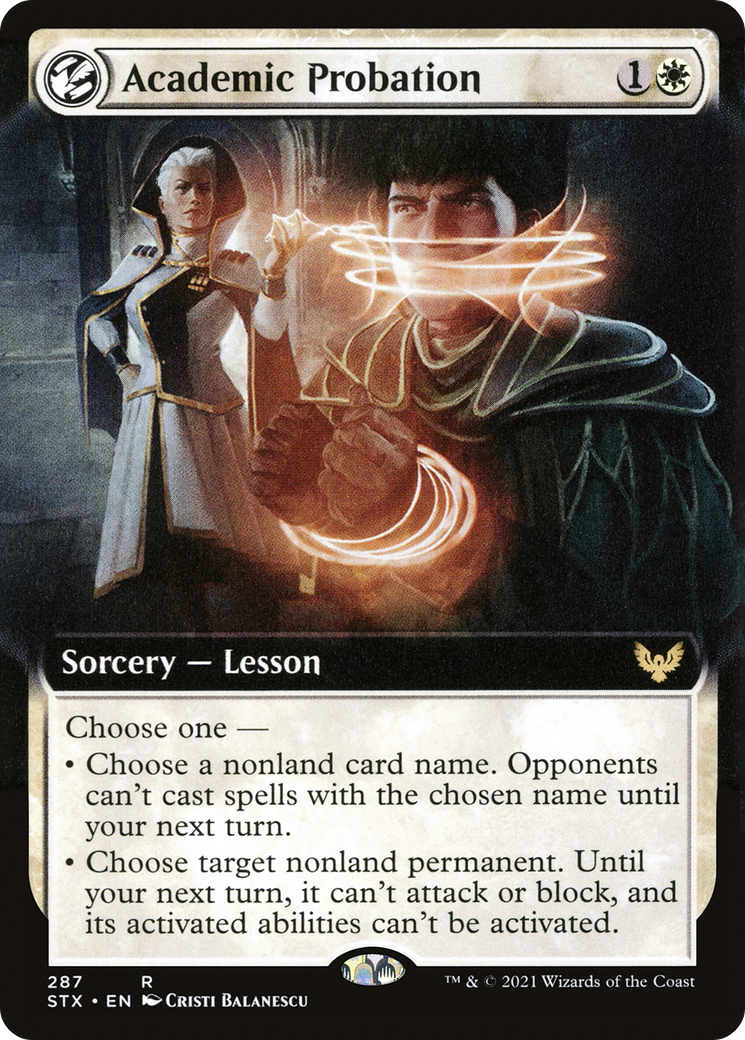 Academic Probation (Extended Art) (STX-287) [Strixhaven: School of Mages]