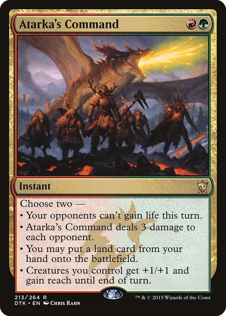 Atarka's Command (DTK-213) [Dragons of Tarkir]
