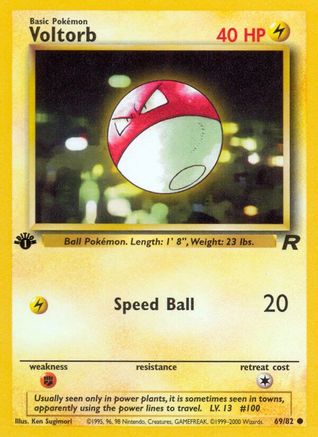 Voltorb (069/82) [Team Rocket] 1st Edition - Common
