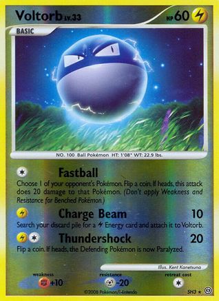 Voltorb (Shiny) (SH3/100) [Stormfront] Reverse Holofoil - Shiny Holo Rare