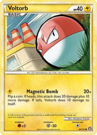 Voltorb (83/102) [Triumphant] Reverse Holofoil - Common
