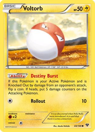 Voltorb (44/146) [XY Base Set] Reverse Holofoil - Common
