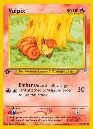Vulpix (091/105) [Neo Destiny] 1st Edition - Common