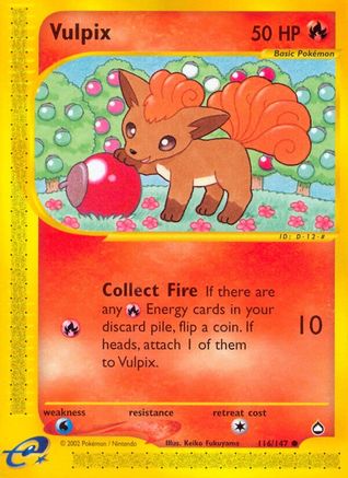 Vulpix (116/147) [Aquapolis] Reverse Holofoil - Common