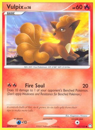 Vulpix (107/123) [Mysterious Treasures] - Common