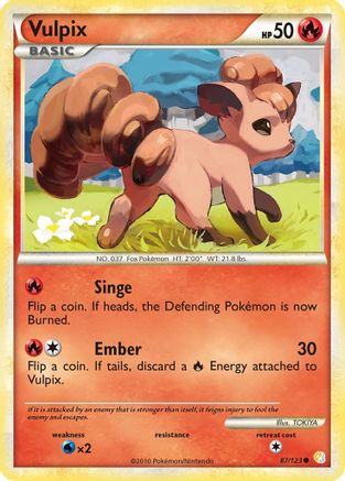 Vulpix (087/123) [HeartGold SoulSilver] - Common