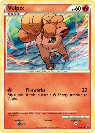 Vulpix (68/95) [Unleashed] Reverse Holofoil - Common