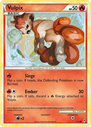 Vulpix (075/95) [Call of Legends] Reverse Holofoil - Common
