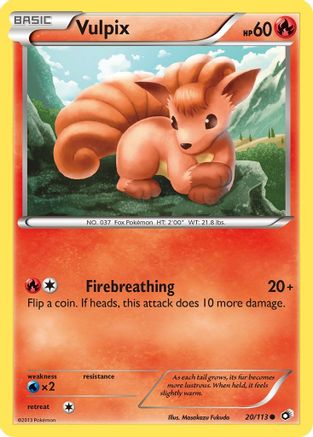 Vulpix (020/113) [Legendary Treasures] Reverse Holofoil - Common