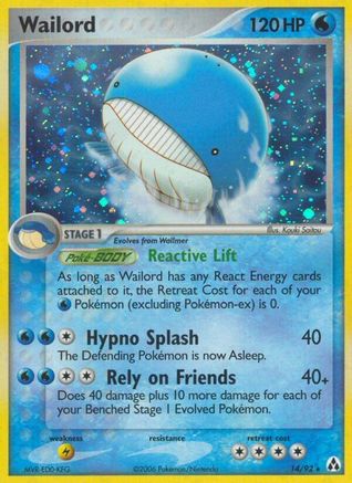 Wailord (14/92) [Legend Maker] Holofoil - Holo Rare