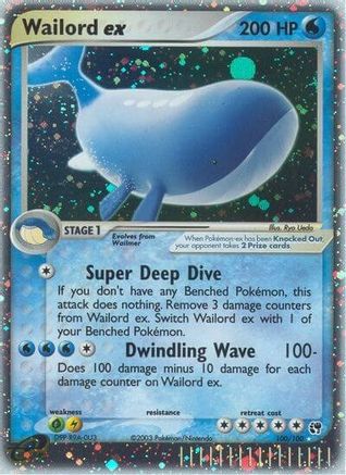 Wailord ex (100/100) [Sandstorm] Holofoil - Ultra Rare