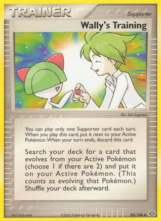 Wally's Training (085/106) [Emerald] - Uncommon