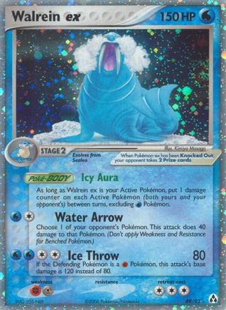 Walrein ex (89/92) [Legend Maker] Holofoil - Ultra Rare