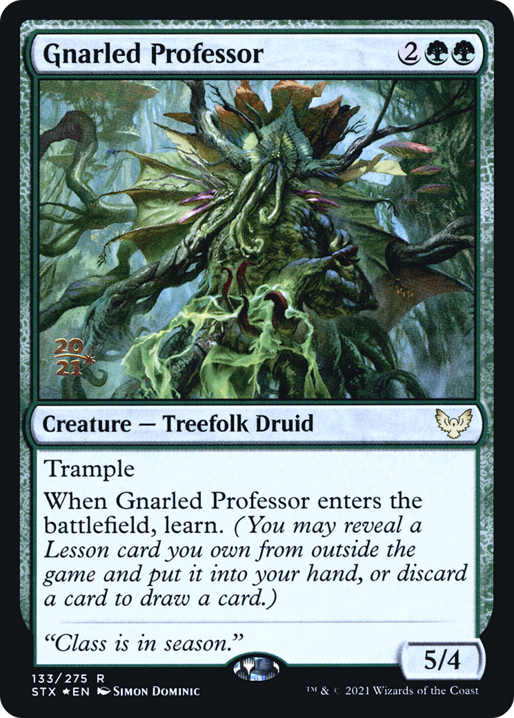 Gnarled Professor (PRE-133S) [Strixhaven: School of Mages Promos] Foil