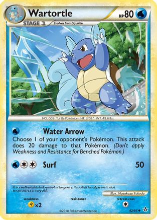 Wartortle (042/95) [Unleashed] Reverse Holofoil - Uncommon