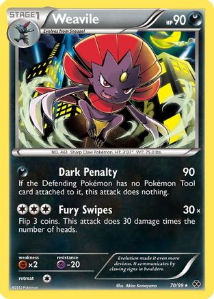 Weavile (70/99) [Next Destinies] - Rare