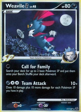 Weavile G (17/127) [Platinum] Holofoil - Holo Rare
