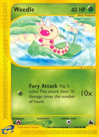 Weedle (114/144) [Skyridge] - Common