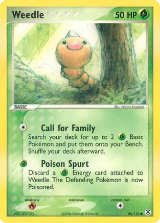 Weedle (086/112) [FireRed & LeafGreen] - Common