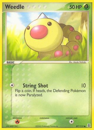 Weedle (087/113) [Delta Species] Reverse Holofoil - Common
