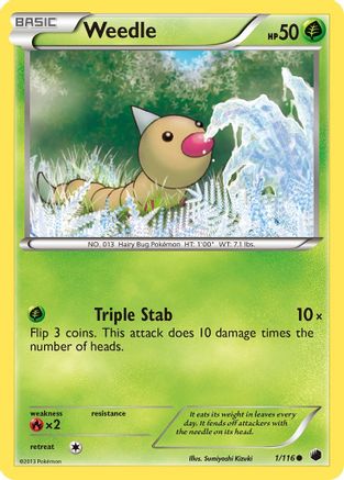 Weedle (1/116) [Plasma Freeze] - Common