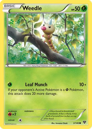 Weedle (003/146) [XY Base Set] - Common