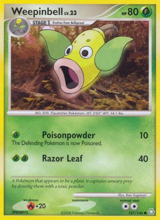 Weepinbell (127/146) [Legends Awakened] Reverse Holofoil - Common