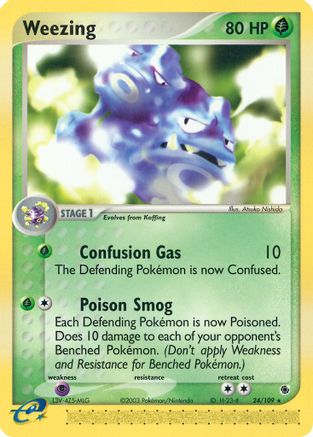 Weezing (024/109) [Ruby and Sapphire] - Rare