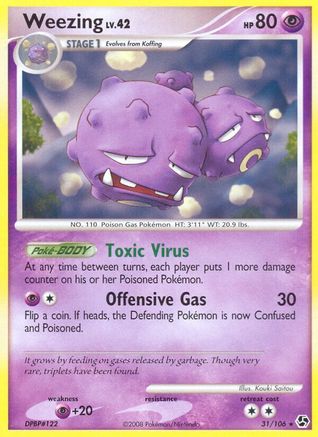 Weezing (31/106) [Great Encounters] Reverse Holofoil - Rare