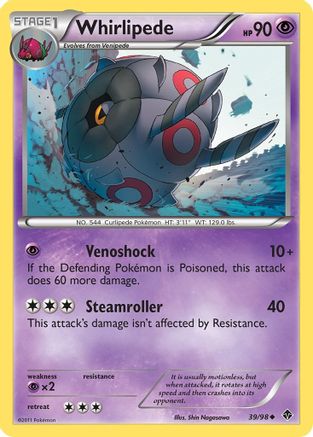 Whirlipede (39/98) [Emerging Powers] Reverse Holofoil - Uncommon