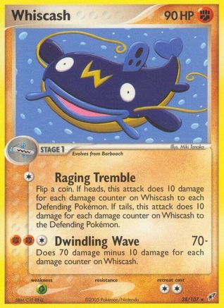 Whiscash (28/107) [Deoxys] Reverse Holofoil - Rare