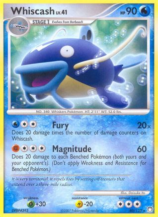 Whiscash (40/123) [Mysterious Treasures] Reverse Holofoil - Rare