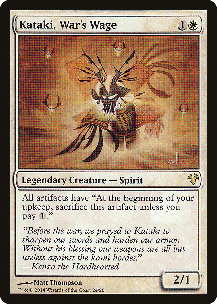 Kataki, War's Wage (MD1-024) [Modern Event Deck 2014]
