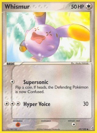 Whismur (069/100) [Crystal Guardians] Reverse Holofoil - Common